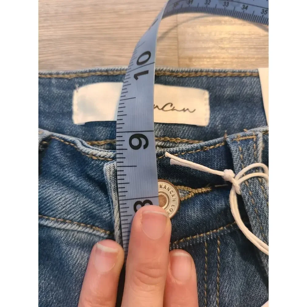 Kancan 1/24 junior's cut off denim long shorts new with tags